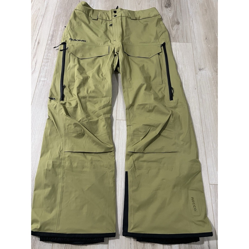 DAKINE Sender Stretch 3L Pant Men's Size M Green Recco 20k Stretch Drawstrings. - Picture 1 of 7